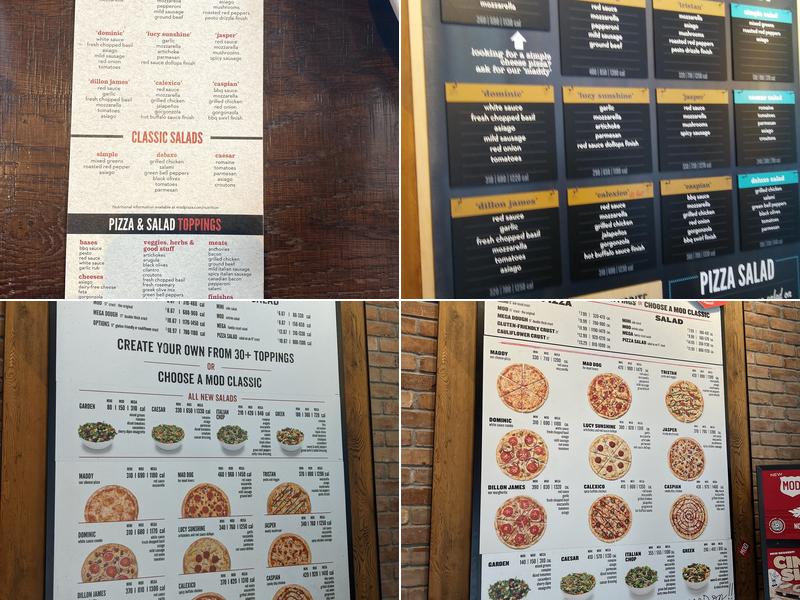 MOD Pizza Menu