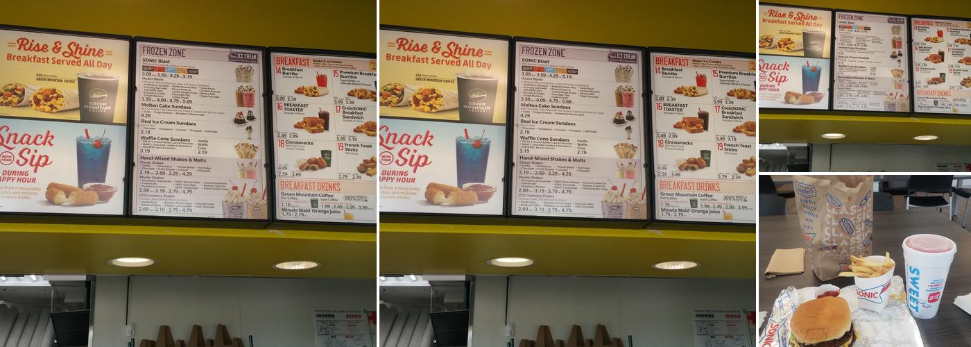 Sonic Drive-In Menu