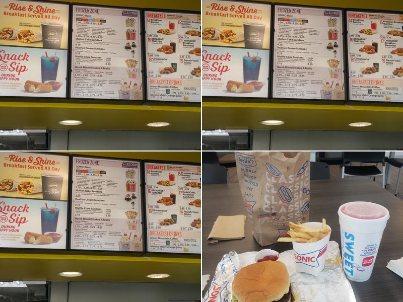 Sonic Drive-In Menu