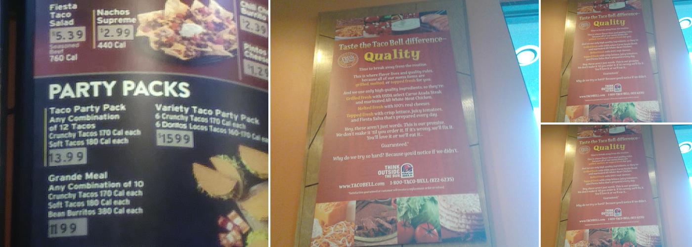 Taco Bell Menu