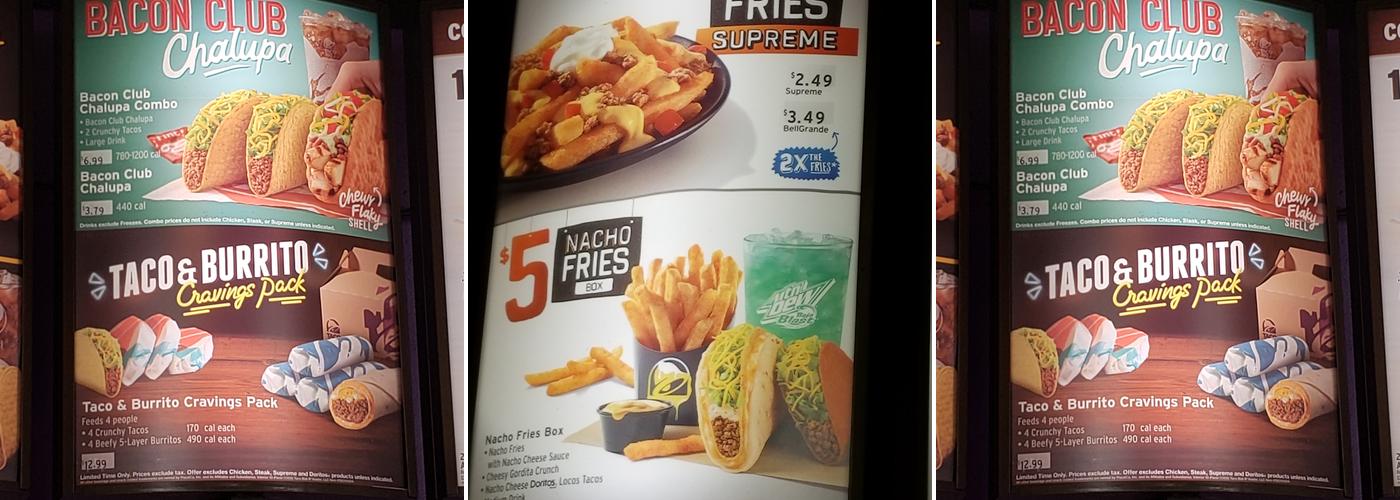 Taco Bell Menu
