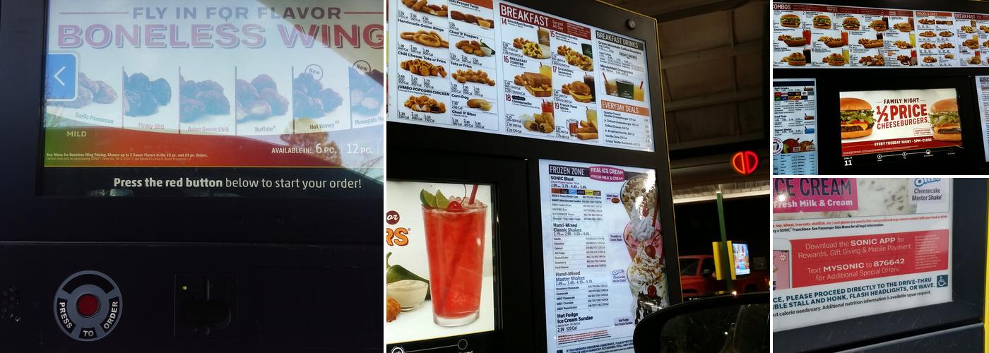 Sonic Drive-In Menu