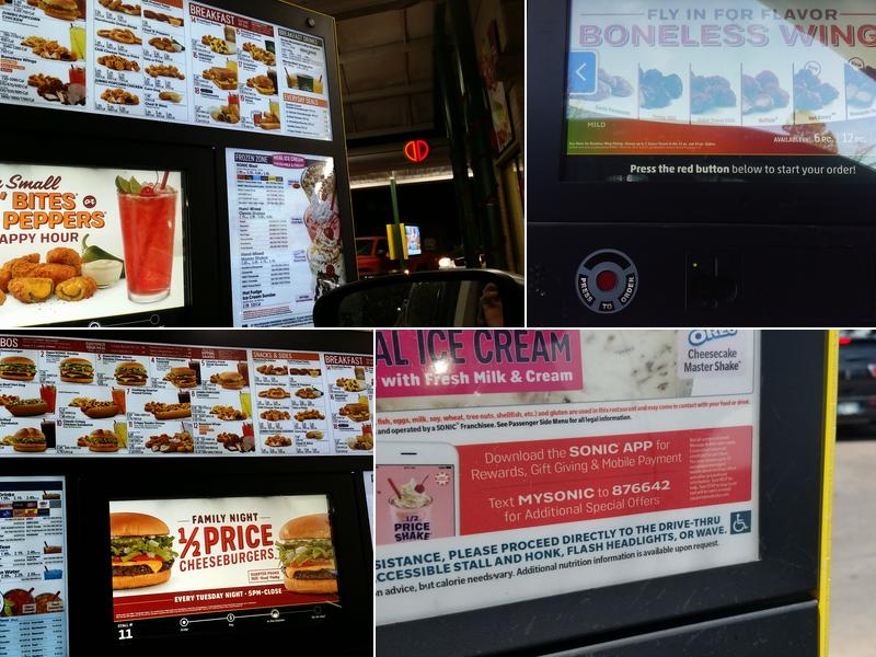 Sonic Drive-In Menu