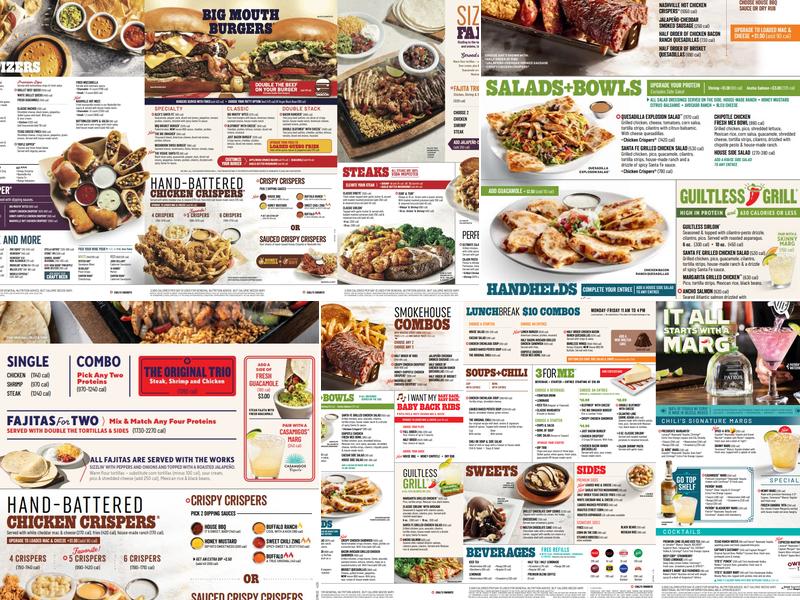 Chili's Grill & Bar Menu