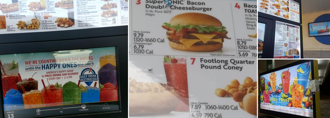 Sonic Drive-In Menu