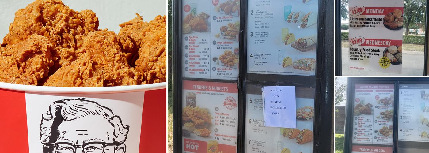 KFC Menu