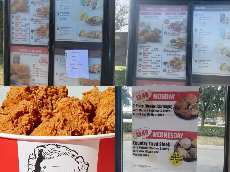 KFC Menu
