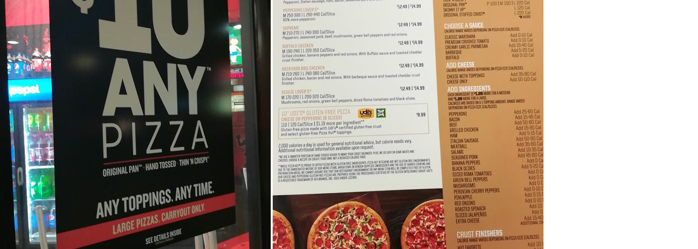 Pizza Hut Menu