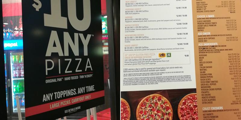 Pizza Hut Menu