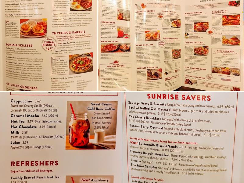 Bob Evans Menu