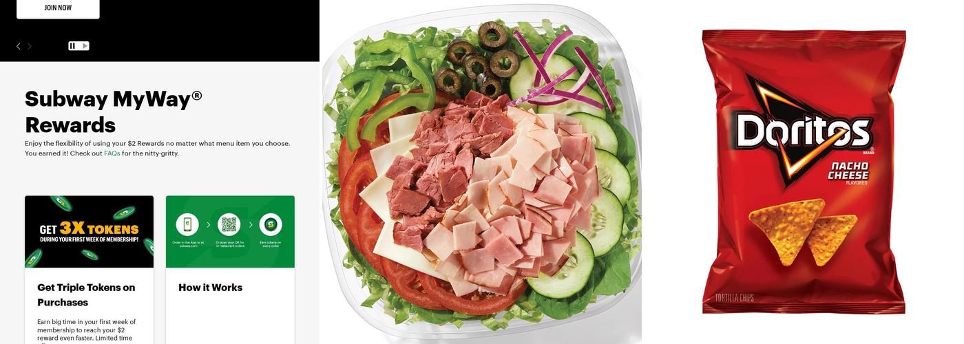 Subway Menu