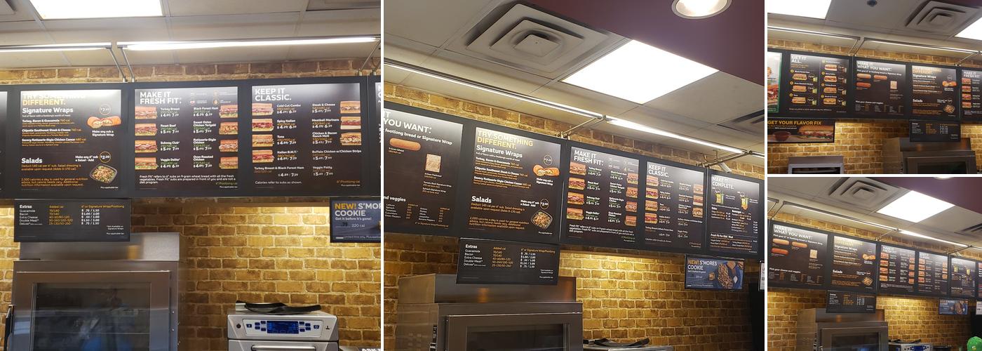 Subway Menu