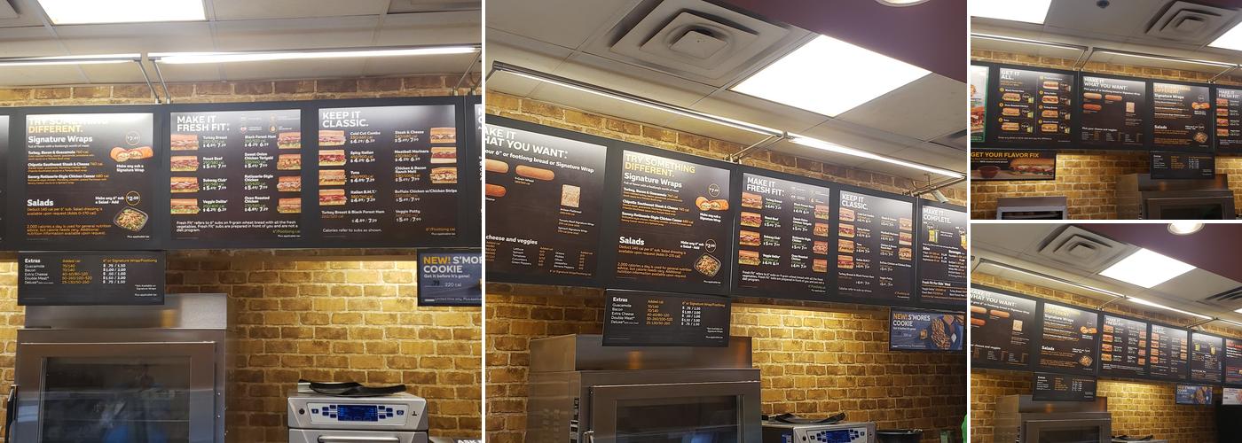 Subway Menu