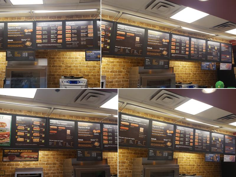 Subway Menu