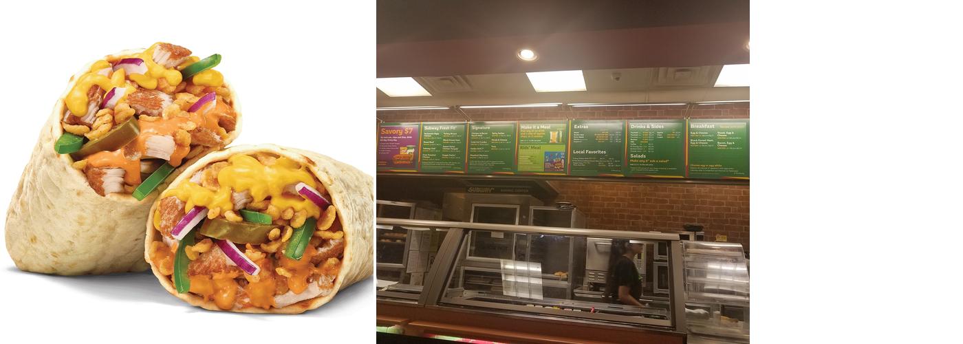 SUBWAY Menu