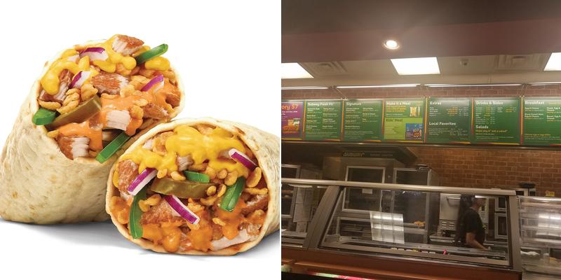 SUBWAY Menu