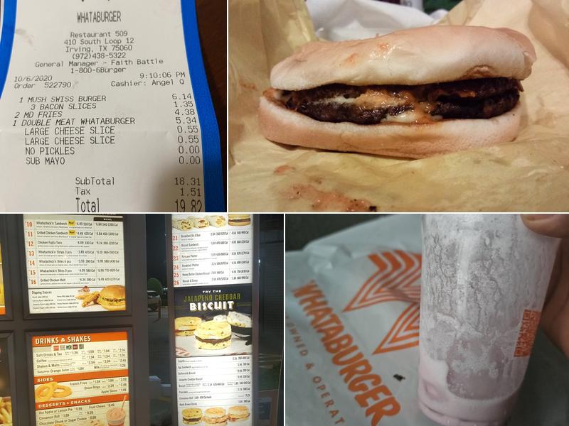 Whataburger Menu