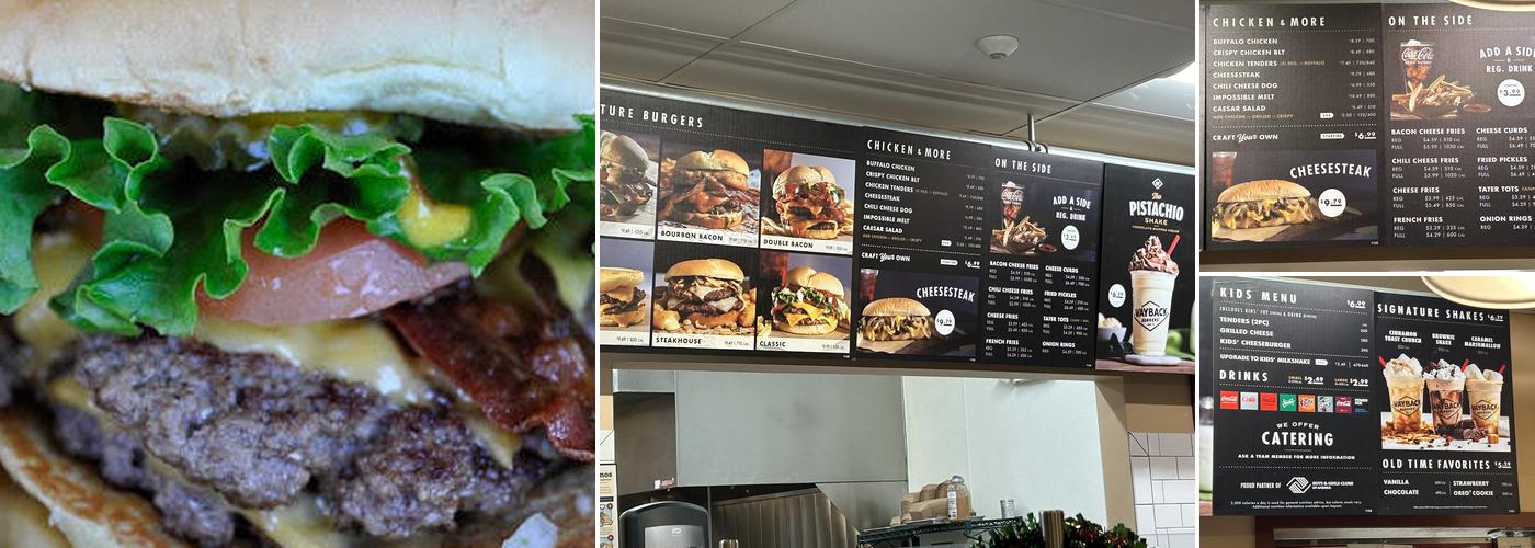 Wayback Burgers Menu