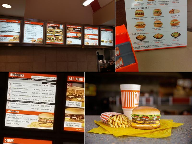 Whataburger Menu
