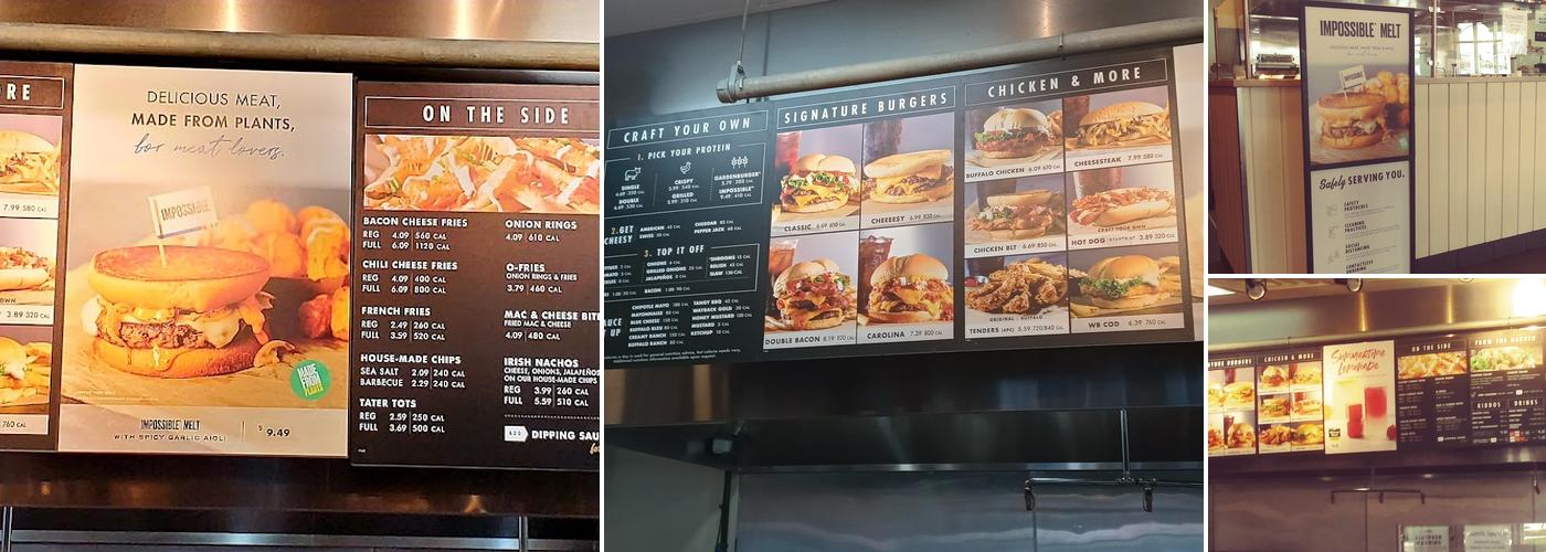 Wayback Burgers Menu