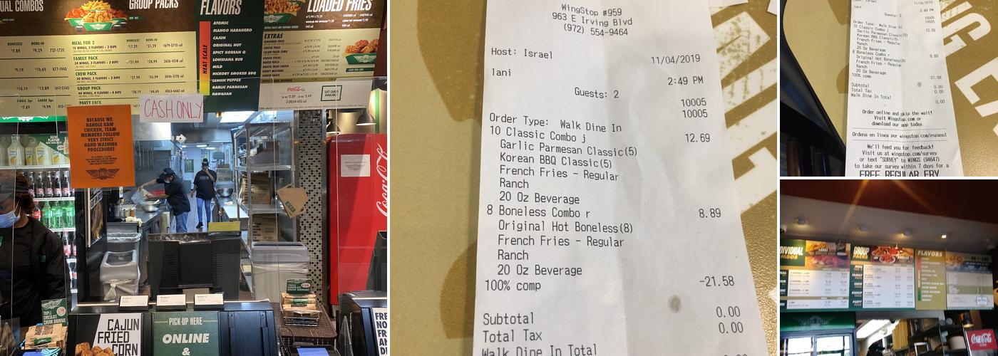 Wingstop Menu