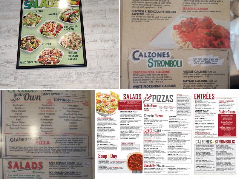 Ledo Pizza Menu