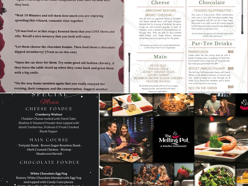 The Melting Pot Myrtle Beach Menu