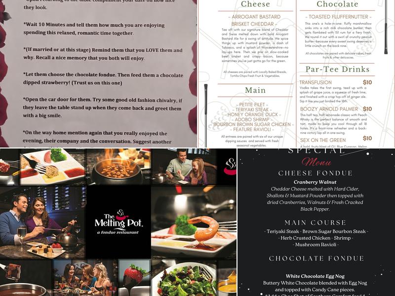 The Melting Pot Myrtle Beach Menu