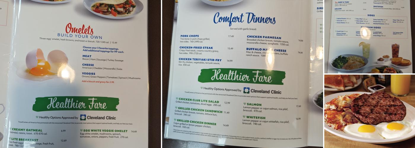 Country Pride Menu