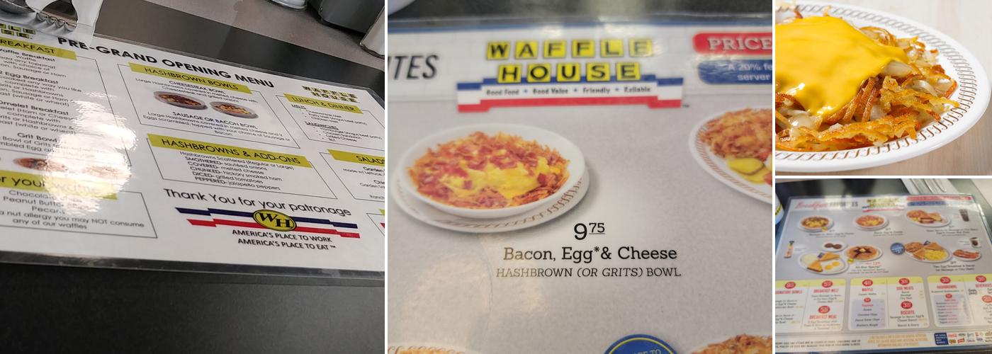 Waffle House Menu