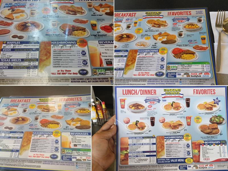 Waffle House Menu