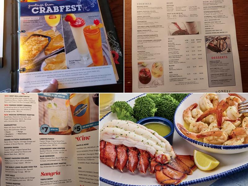 Red Lobster Menu