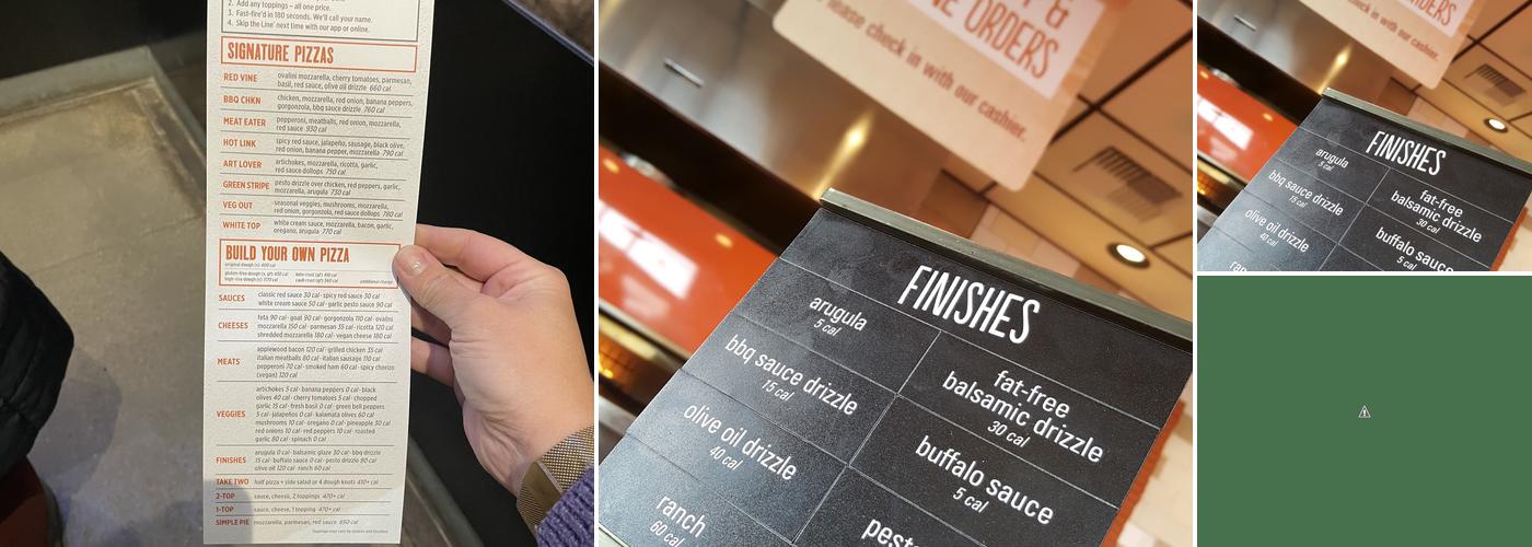 Blaze Pizza Menu