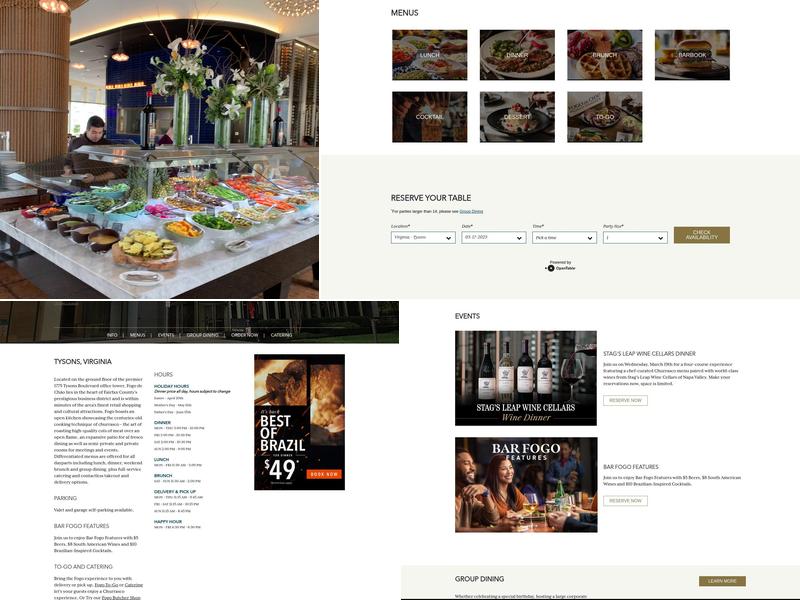 Fogo de Chão Brazilian Steakhouse Menu