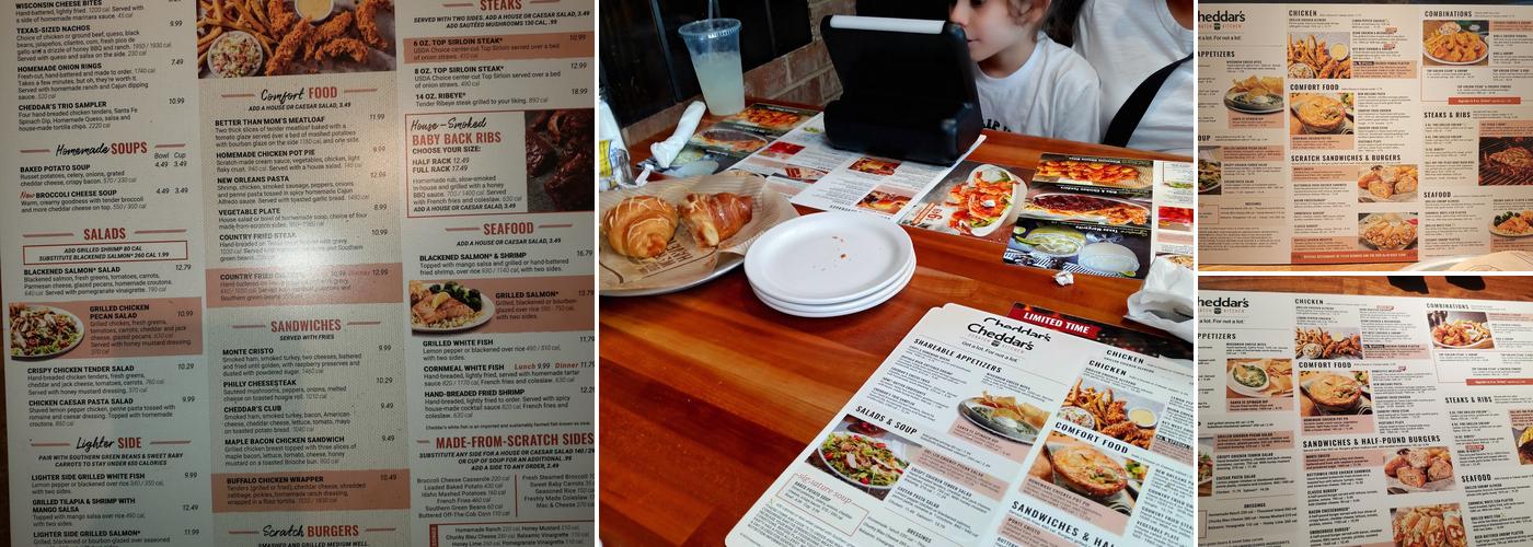 Cheddar's Scratch Kitchen Menu