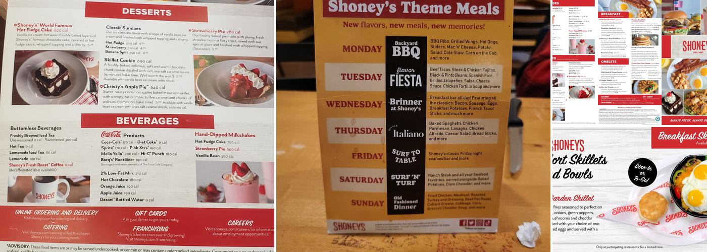 Shoney's Menu