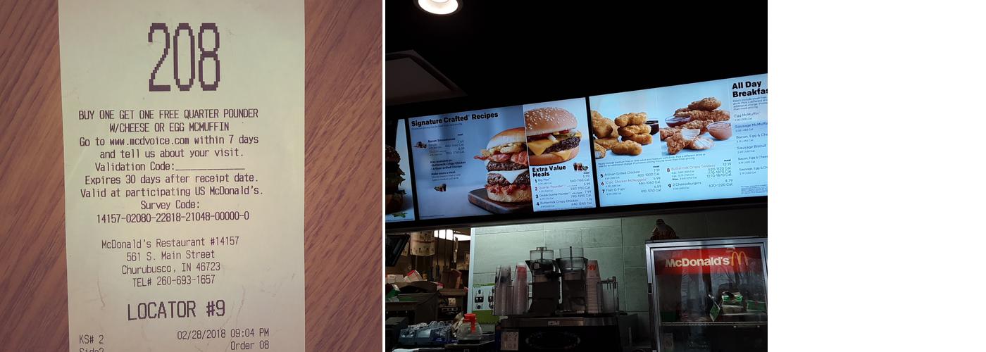 McDonald's Menu