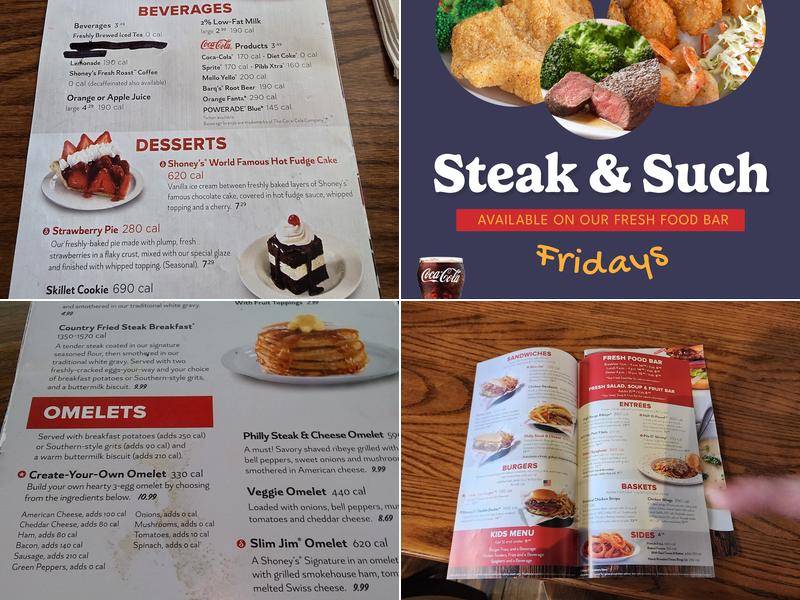 Shoney's - Pigeon Forge (next to Stampede) Menu