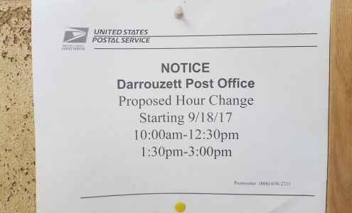 United States Postal Service Darrouzett