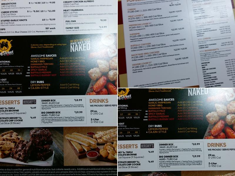 Pizza Hut Menu