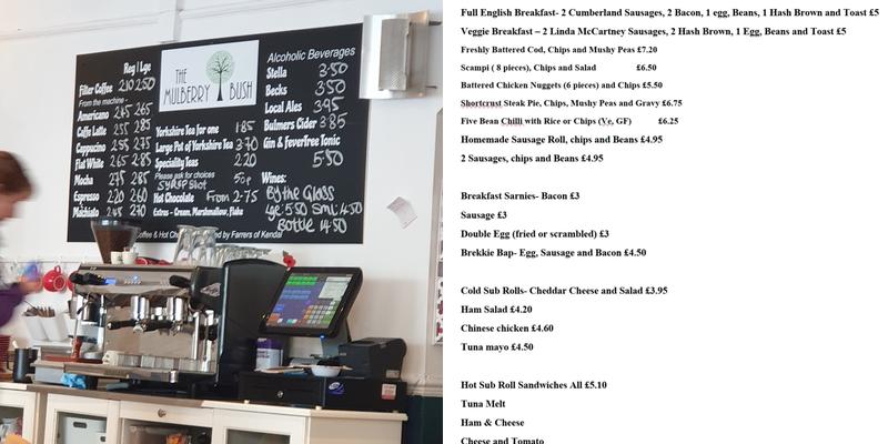 The Mulberry Bush Menu