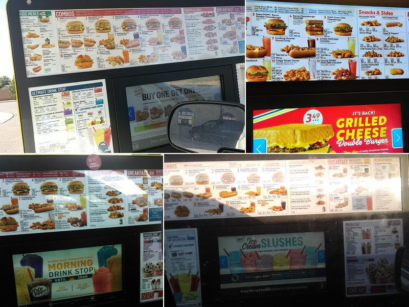Sonic Drive-In Menu
