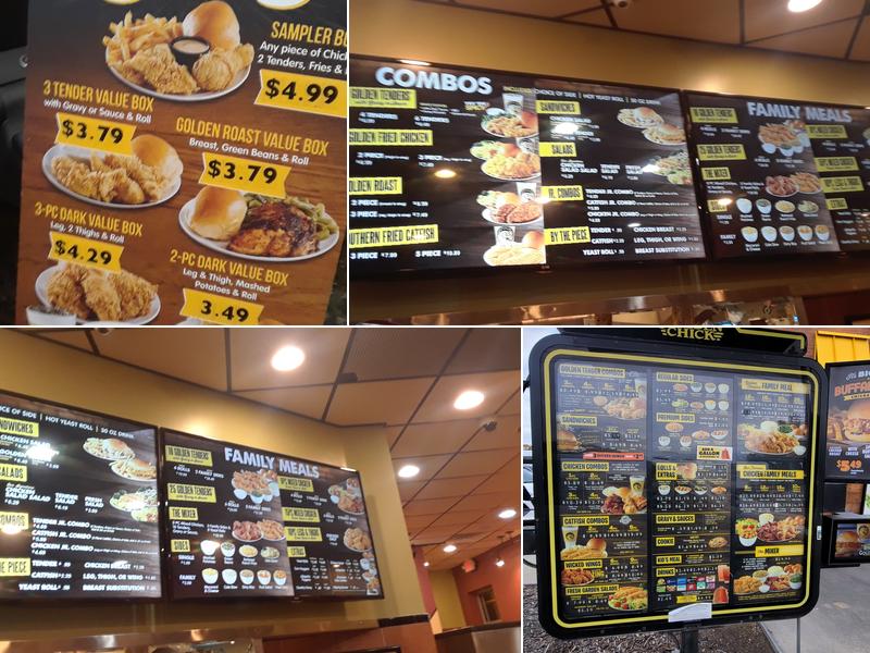 Golden Chick Menu
