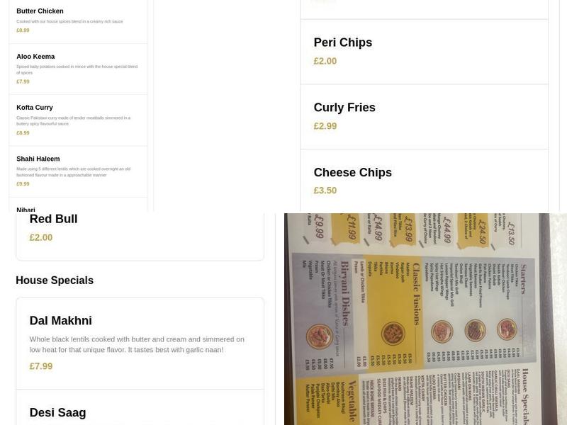 Imperial Spice Takeaway Menu