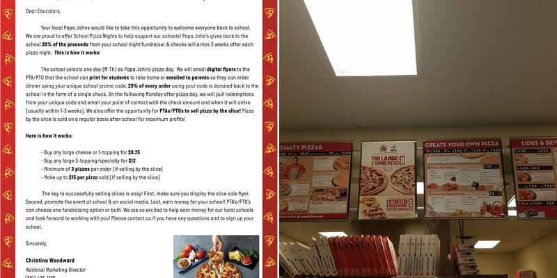 Papa Johns Pizza Menu