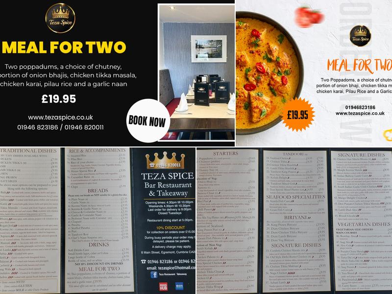 Teza Spice Menu