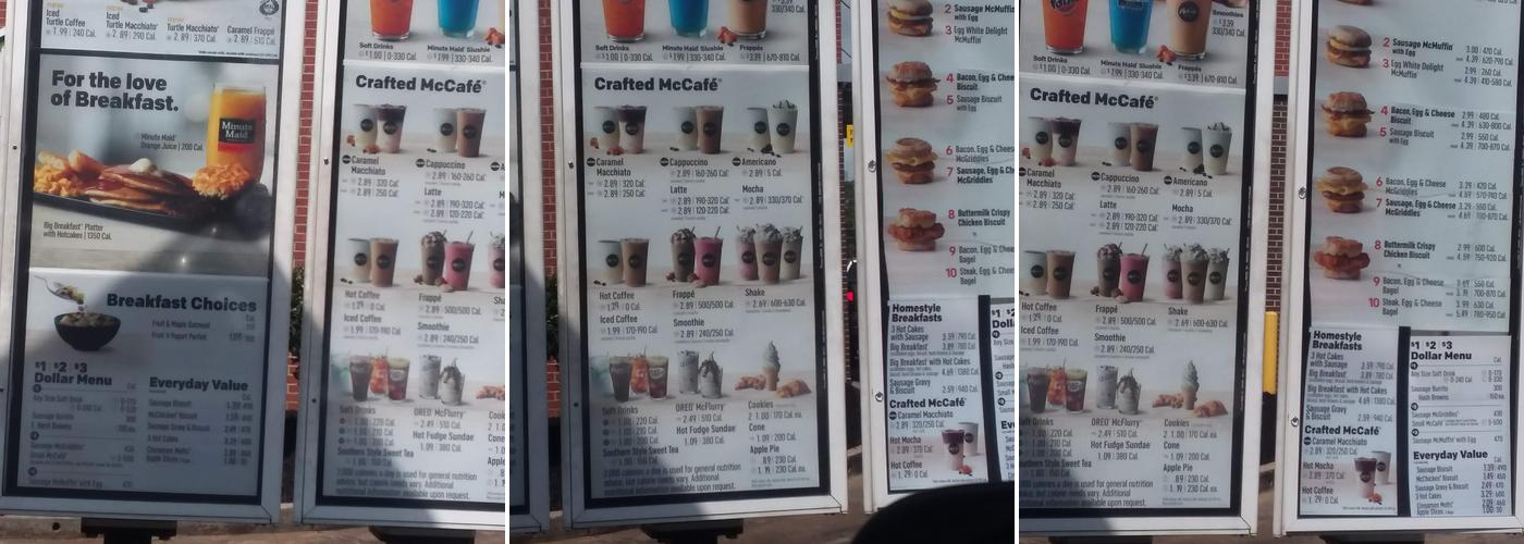 McDonald's Menu