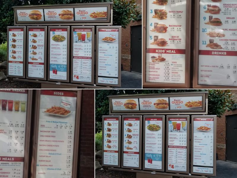 Wendy's Menu