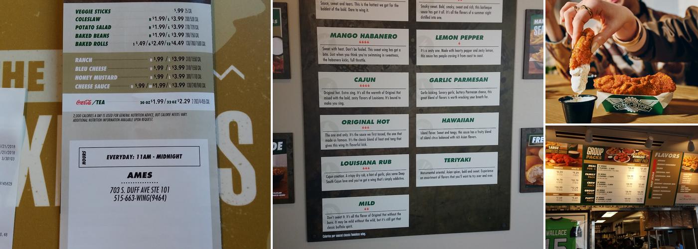 Wingstop Menu