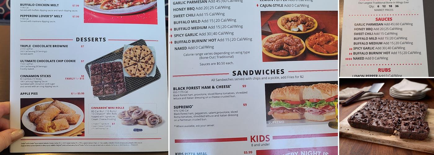 Pizza Hut Menu